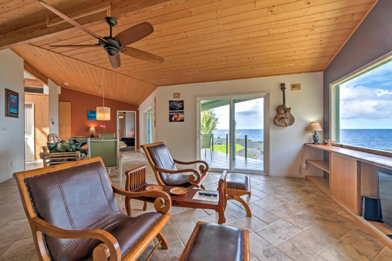 Direct Oceanfront, Big Island Home 키아우 외부 사진