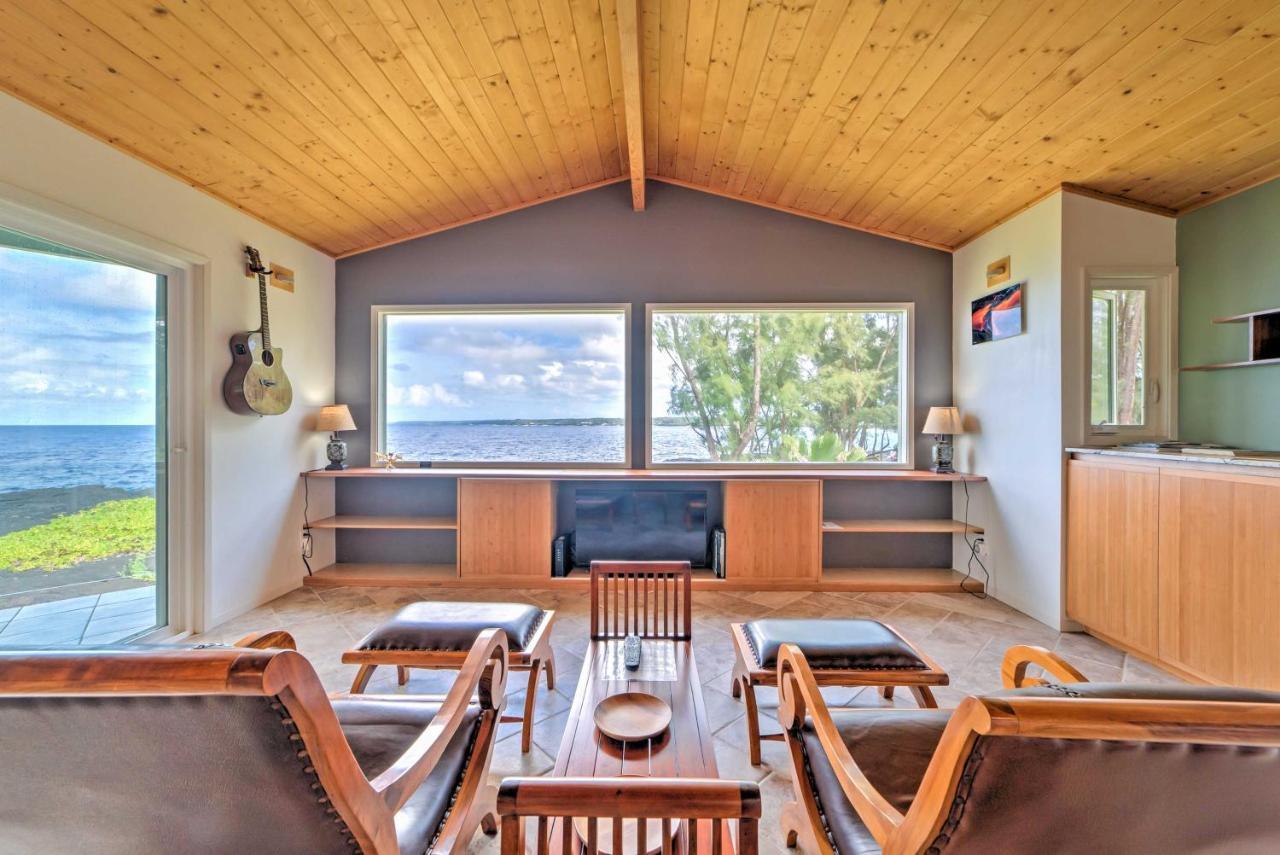 Direct Oceanfront, Big Island Home 키아우 외부 사진