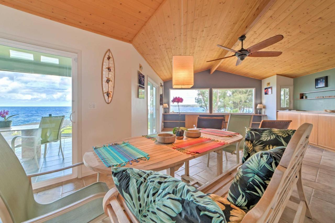 Direct Oceanfront, Big Island Home 키아우 외부 사진
