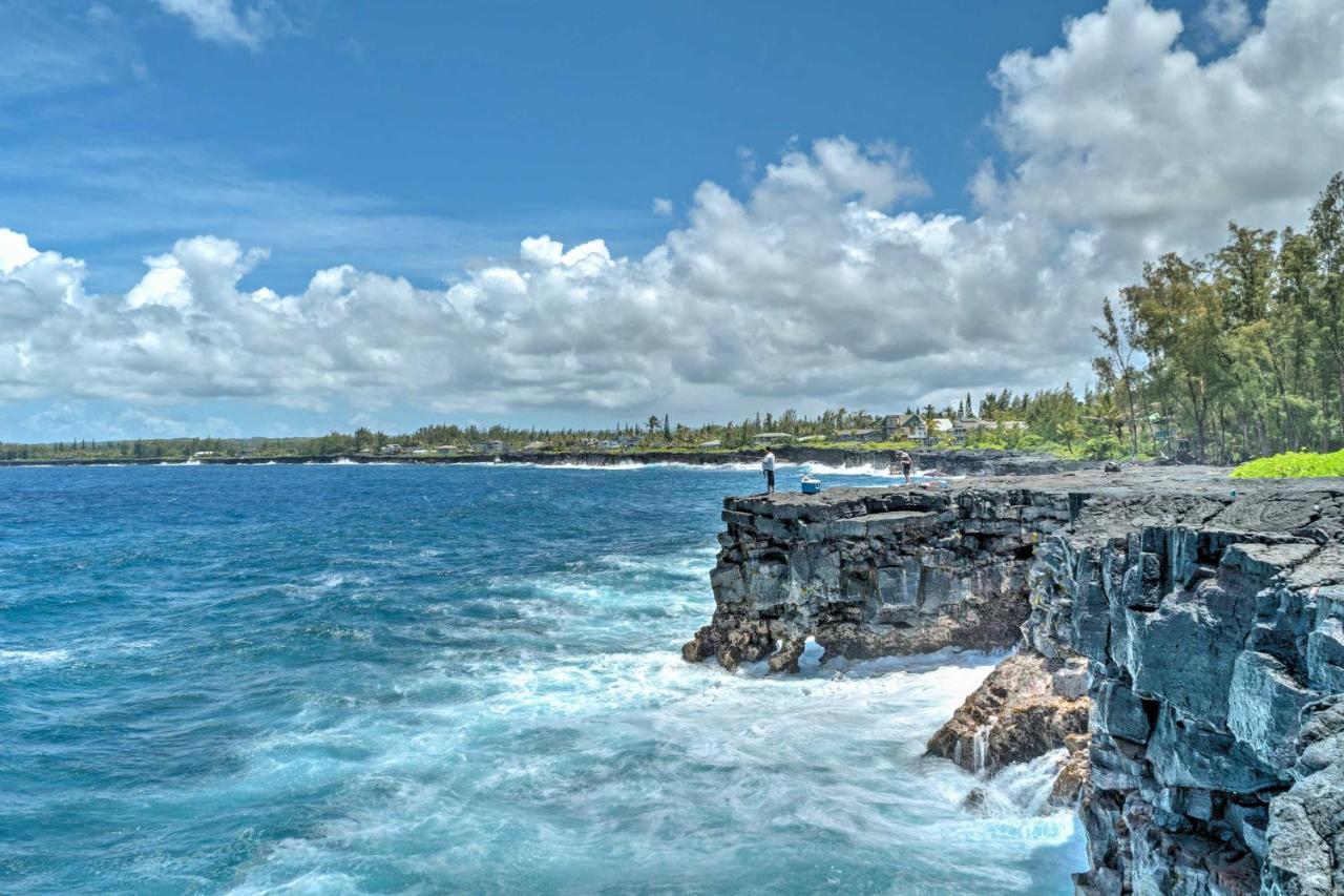 Direct Oceanfront, Big Island Home 키아우 외부 사진